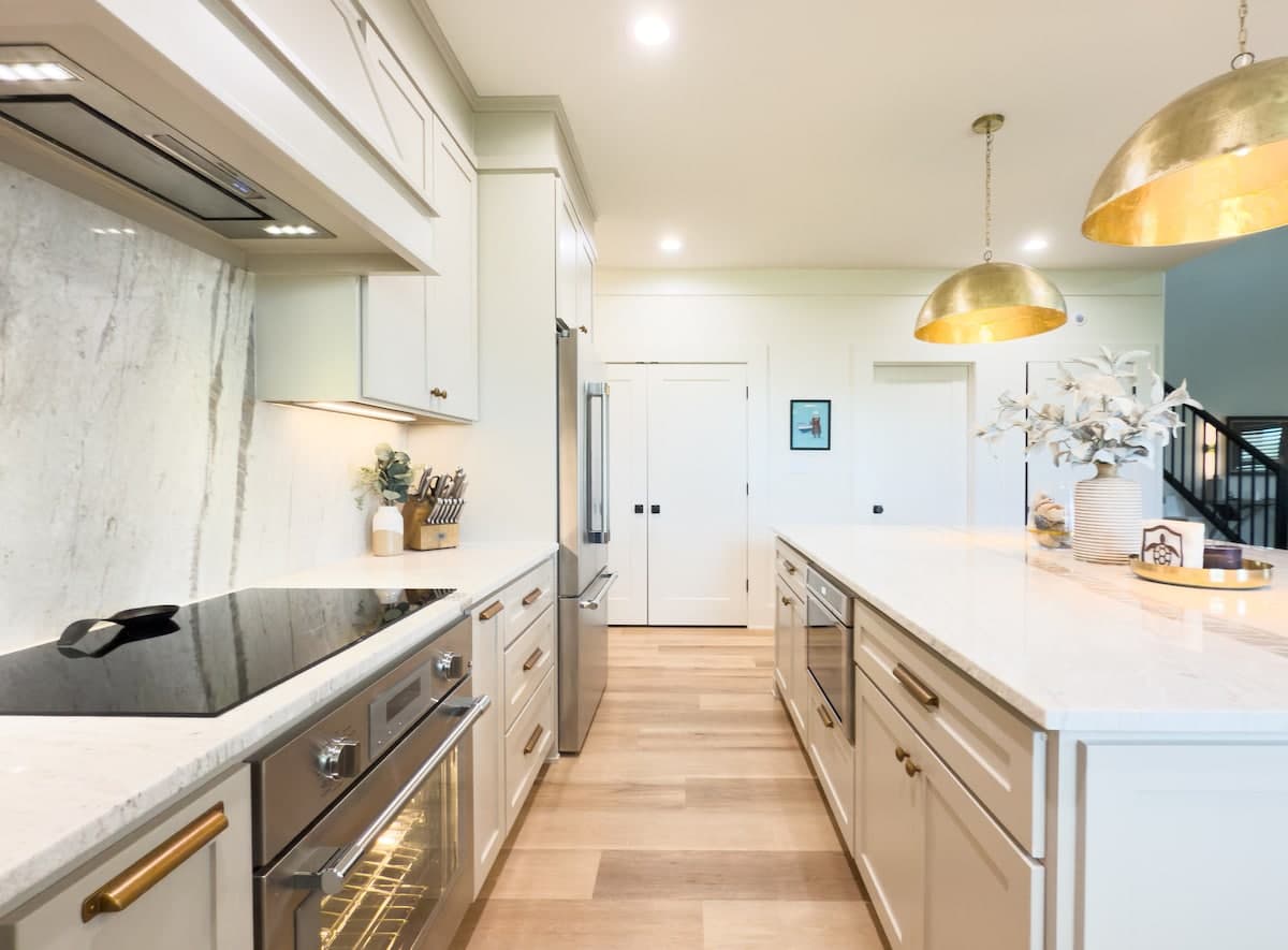 Aerial overhead view of property